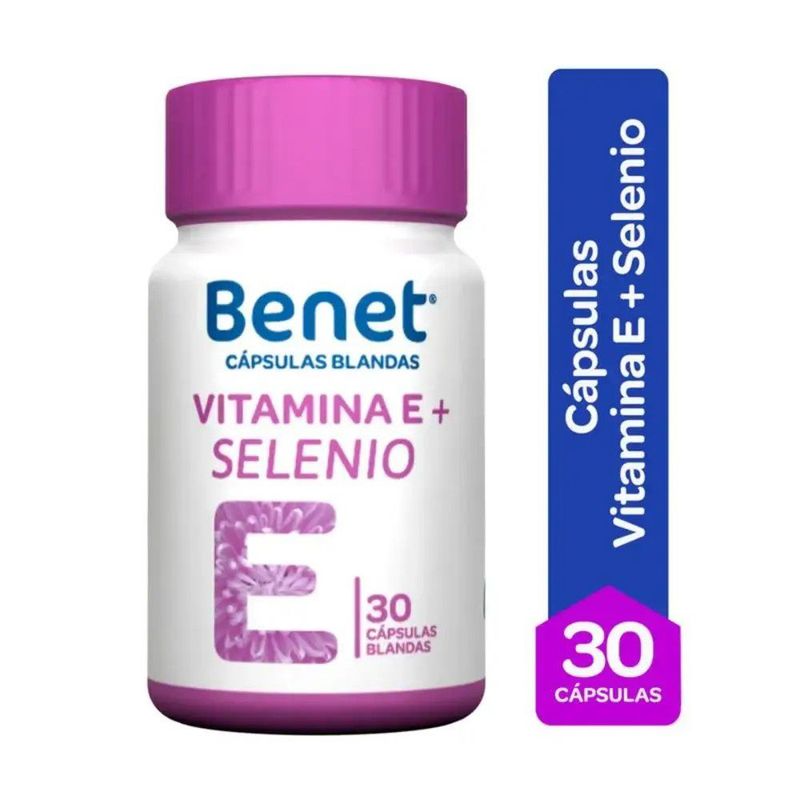 BENET - Cápsulas Blandas Benét Vitamina E + Selenio