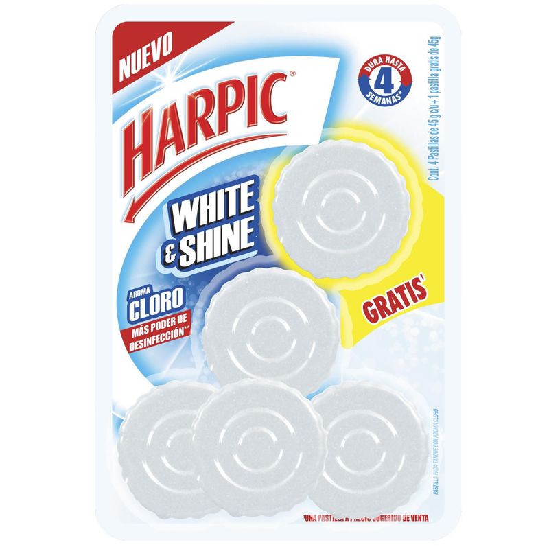 HARPIC - Harpic desinfectante para inodoros pastillas 5 unid.
