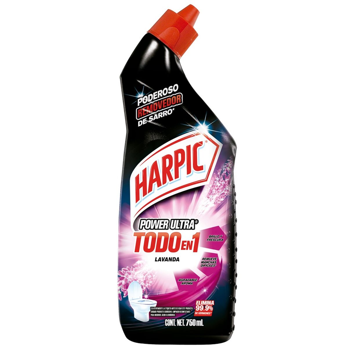 HARPIC - Harpic desinfectante líquido para inodoros Lavanda 750ml