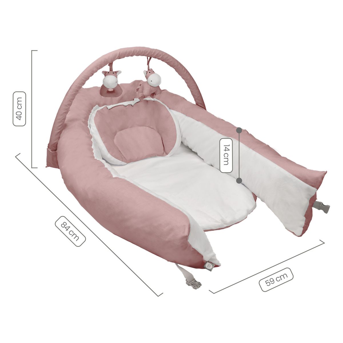 PREMIUM BABY - Cuna Nido Para Bebe 7 en 1 Onna Beige