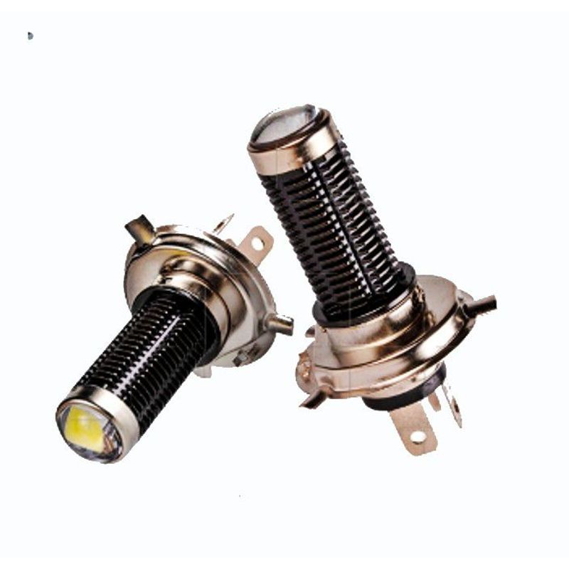 REVO - BOMBILLO LED 1500 LUMENES H4 TRICETA CON ENFOCADOR PARA MOTO