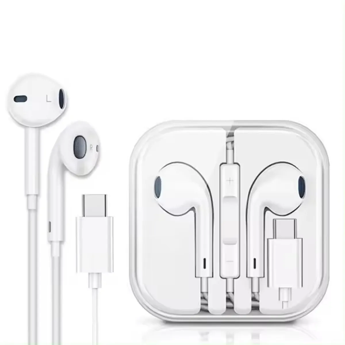 GENERICO - Audifonos Auriculares Audifonos Alambricos Tipo C Blanco