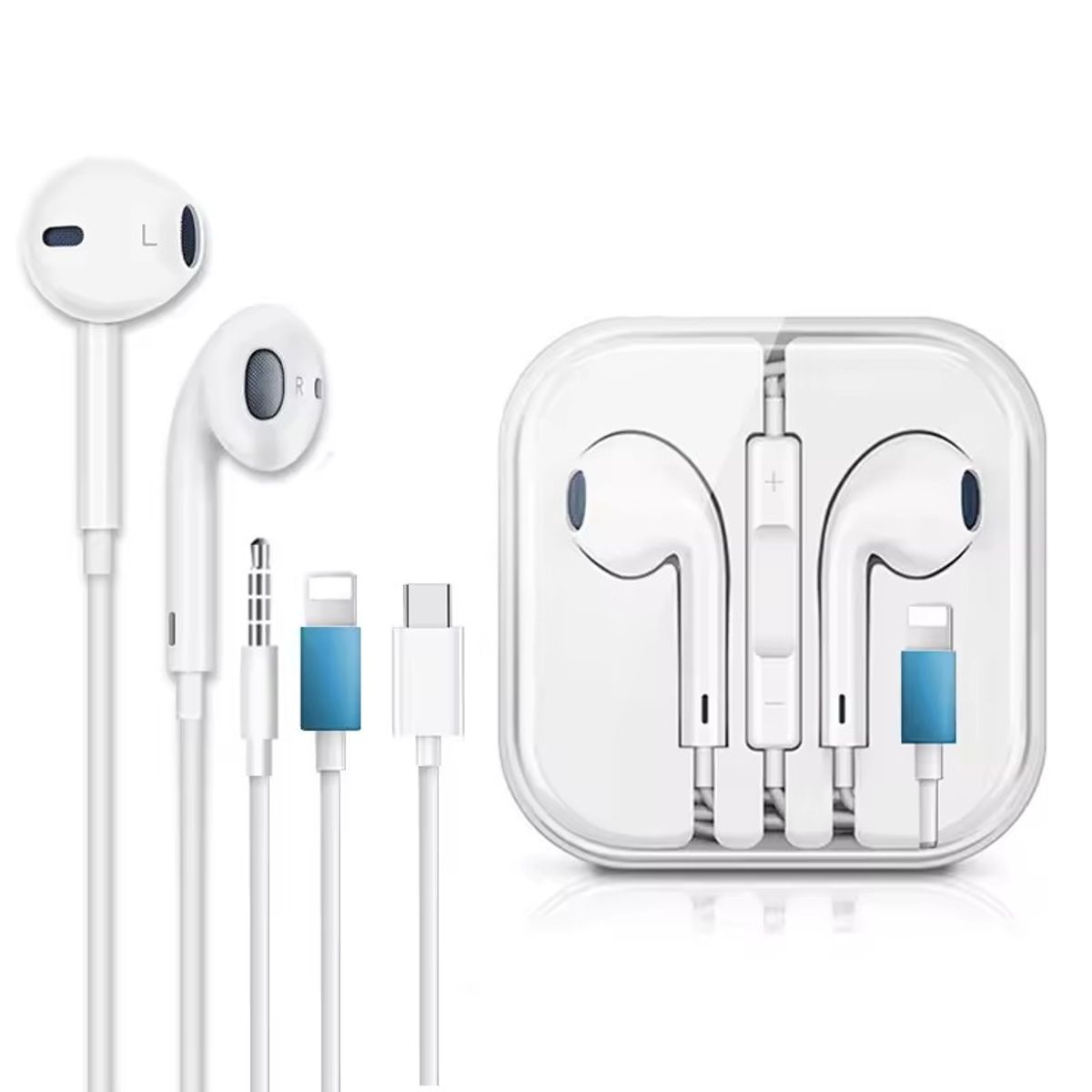 GENERICO - Audifonos Auriculares Audifonos Alambricos Tipo C Blanco