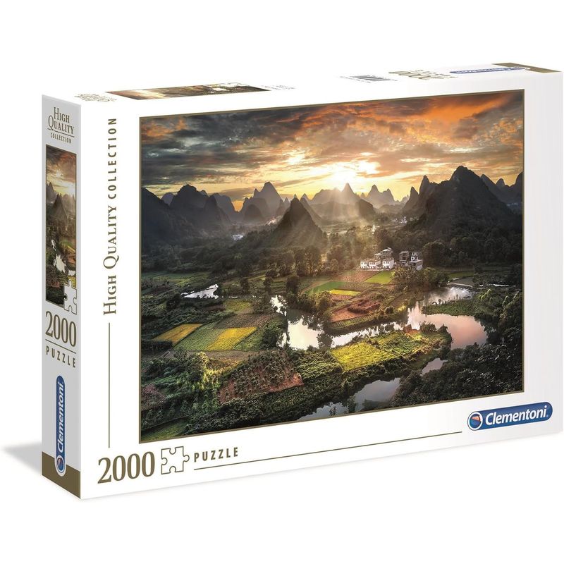CLEMENTONI - Rompecabezas 2000 Piezas Adulto Paisaje De China Clementoni