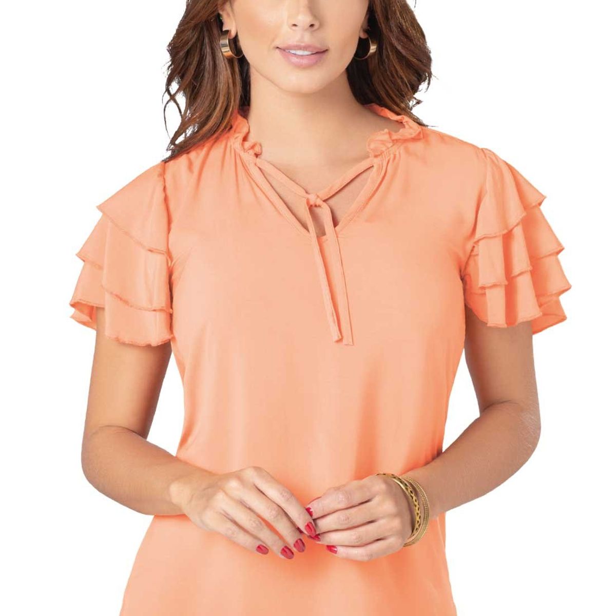 MARKETING PERSONAL - Blusa Mujer Mandarina Mp 86943