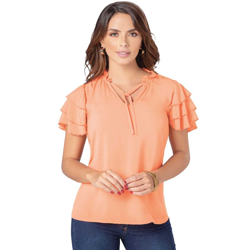 MARKETING PERSONAL - Blusa Mujer Mandarina Mp 86943