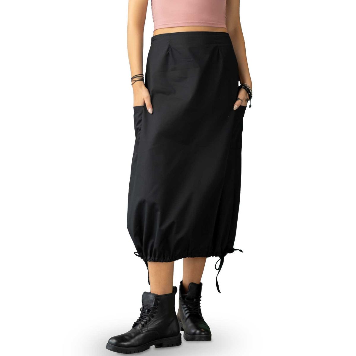 RUTTA - Falda Larga Mujer Negro Rutta 100204