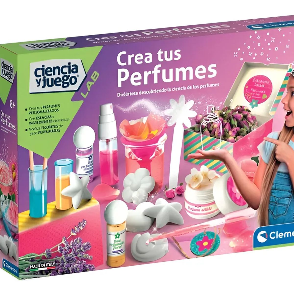 CLEMENTONI - Juego De Ciencia Fabrica De Perfumes Para Niñas Experimiento