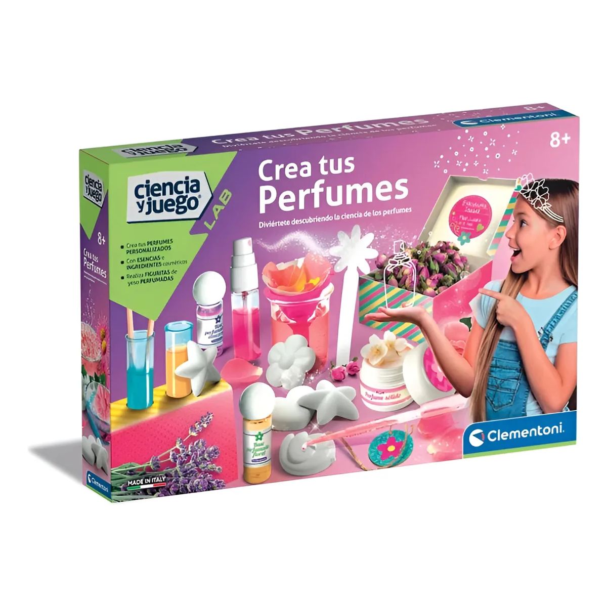 CLEMENTONI - Juego De Ciencia Fabrica De Perfumes Para Niñas Experimiento