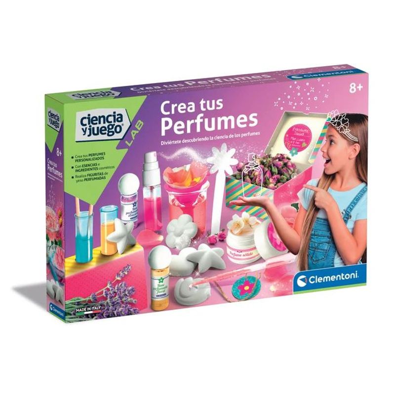 CLEMENTONI - Juego De Ciencia Fabrica De Perfumes Para Niñas Experimiento