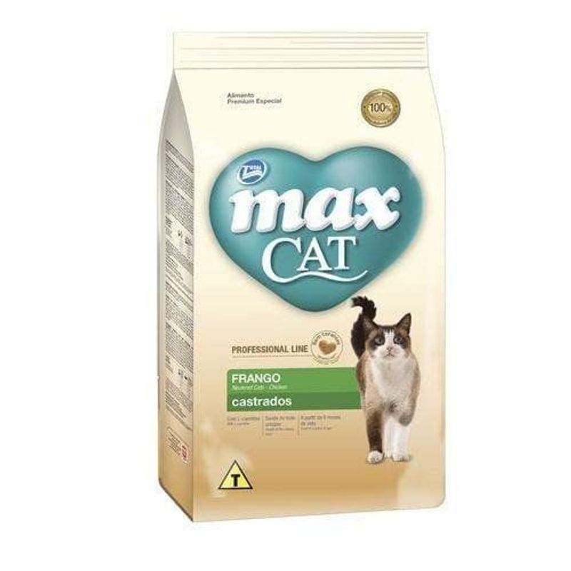 TOTAL MAX - Comida Para Gato Max Castrados Pollo Y Arroz 3 Kg