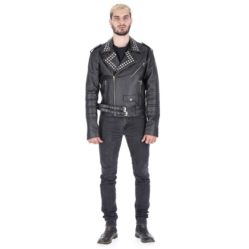 LA CHAQUETERIA - Chaqueta en Cuero Negro Joetsu