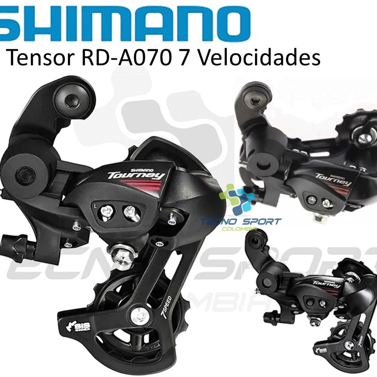 SHIMANO - Tensor Shimano Tourney A070 7 Velocidades Bicicleta Ruta