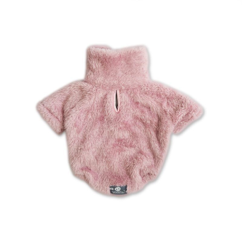 WAWAW - Saco para perro  talla S cuello alto cremallera bisonte mora en leche Wawaw