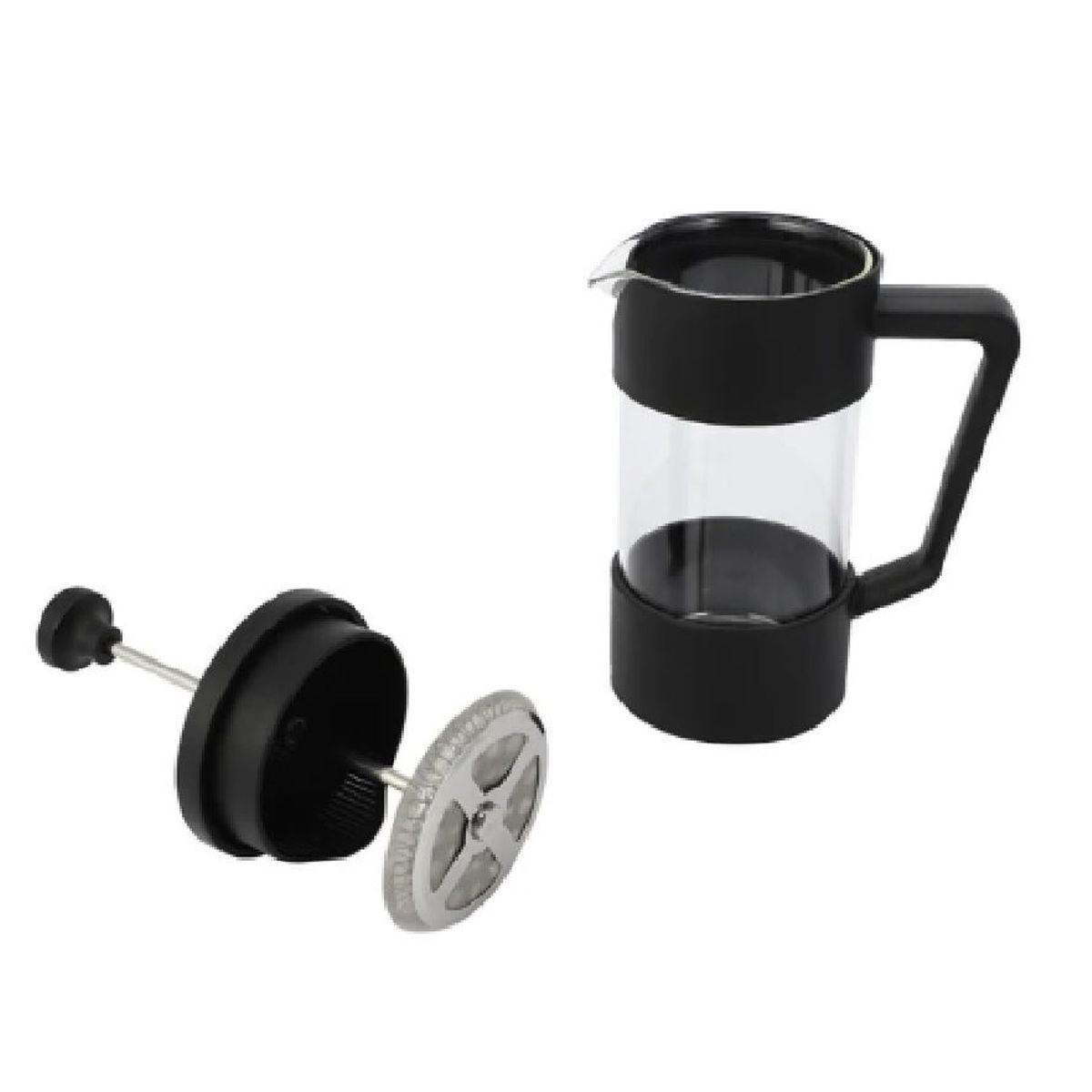 MUNDO BEBE - Cafetera Prensa francesa 350 Ml Vidrio A Presión Cafe Color Negro