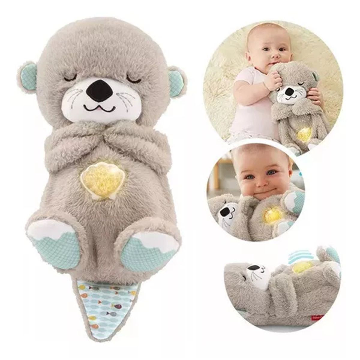 GENERICO - Peluche Realista Nutria Bebe Estimulación Sensorial Sonido