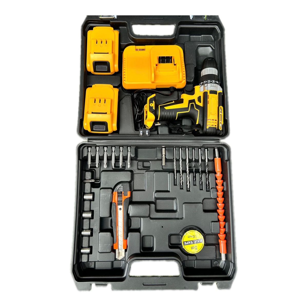 GENERICO - Taladro Atornillador Inalámbrico 10mm  24v 23nm 27 Accesorios