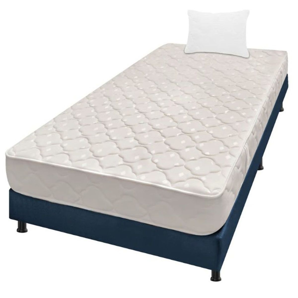GENERICO - Colchón ortopédico y basecama obsequio dos almohadas 100x190cm