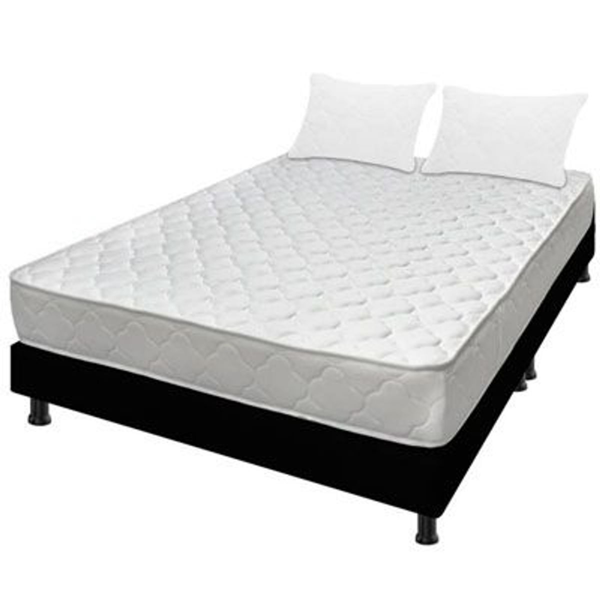 GENERICO - Colchón ortopédico y basecama obsequio dos almohadas 120x190cm