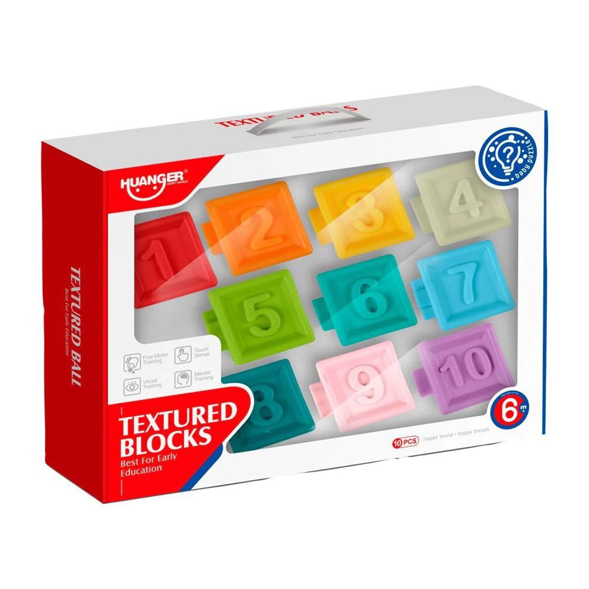 HUANGER - Juguete Didáctico Bloques Agarre Sensorial Bebé Estimulación