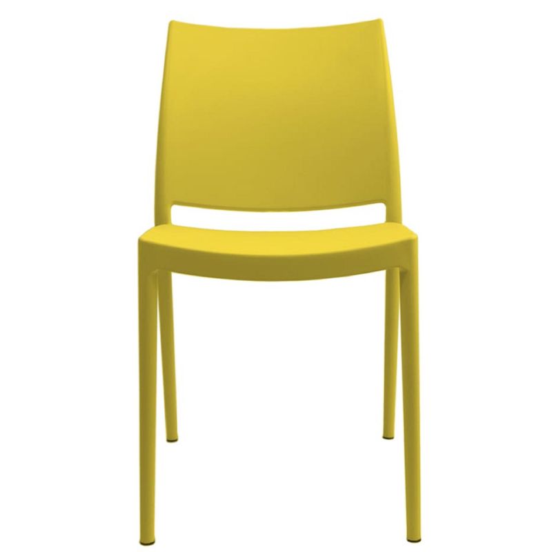 GENERICO - SILLA  MAGIC YELLOW EN POLIPROPILENO DE ALTA CALIDAD