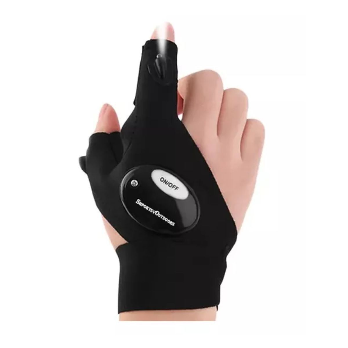 AFM - Guante Con Luz Led Ajustable Linterna Manos Libres De Pila