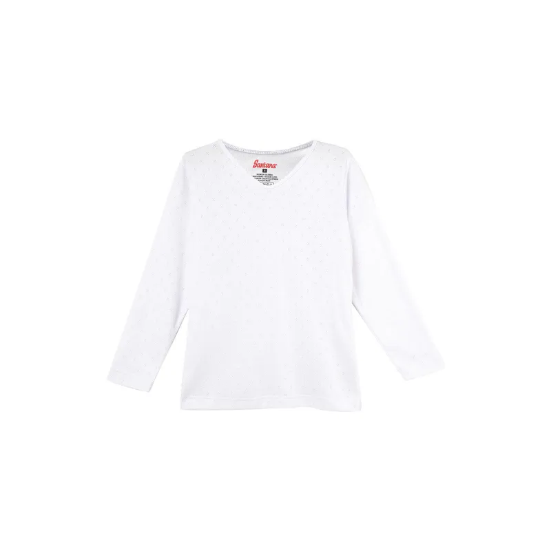SANTANA - Camiseta Térmica Niña Santana Blanca