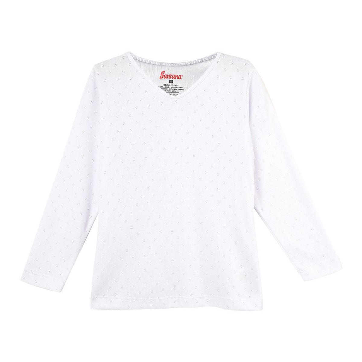 SANTANA - Camiseta Térmica Niña Santana Blanca