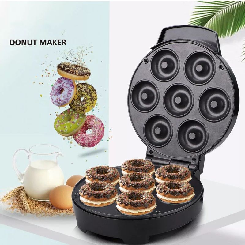 GENERICO - Mini Maquina Hacer Donas Antiadherente 7Rosquillas