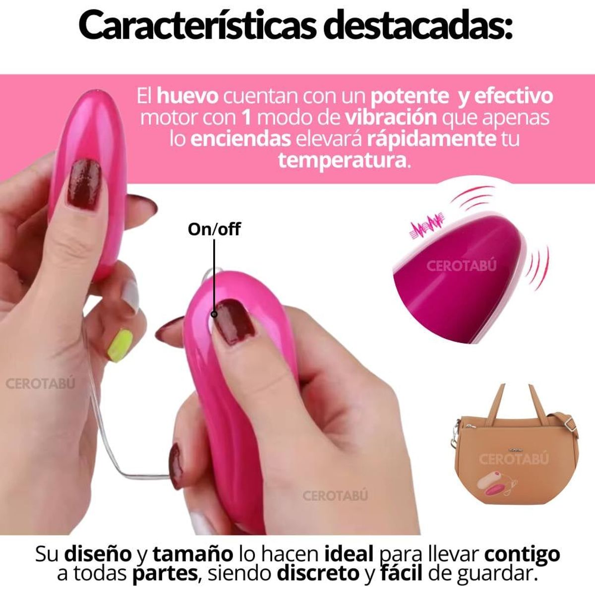 GENERICO - Vibrador Huevo Control Remoto Alámbrico