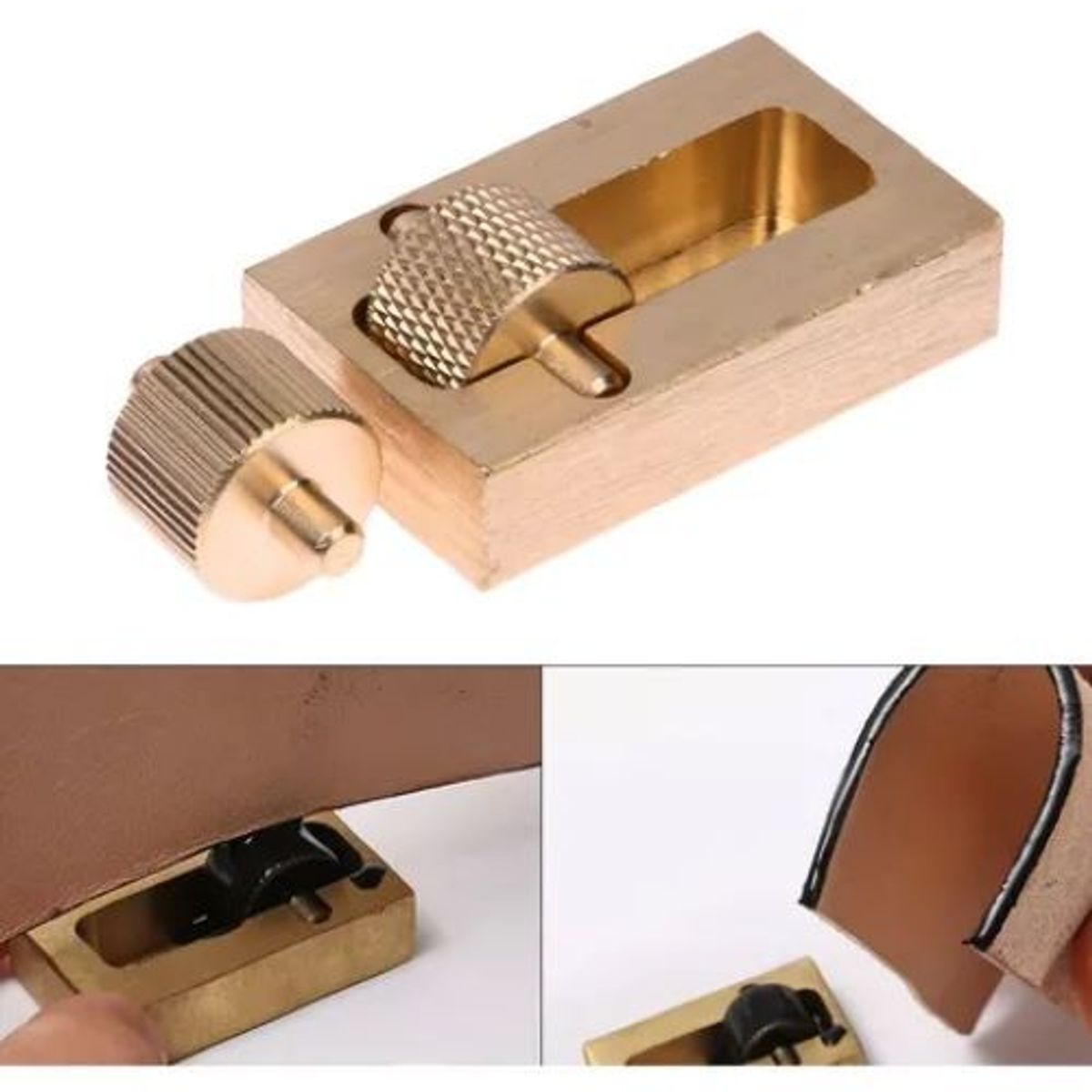 GENERICO - Entintador De Doble Rodillo Para Trabajar Borde Cuero A Mano