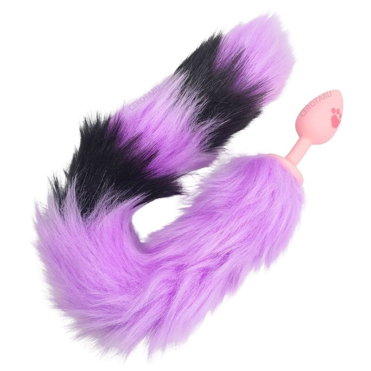 GENERICO - Plug Anal Acostumbrador Dilatador Silicona Cola Zorro Morado