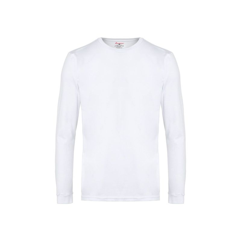 SANTANA - Camiseta Niño Cuello Redondo Manga Larga Blanca Santana_.