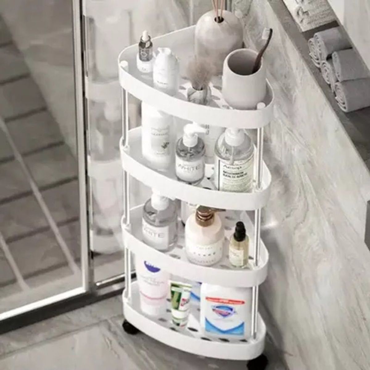 GENERICO - Estante Organizador de 4 Niveles para Cocina y Baño