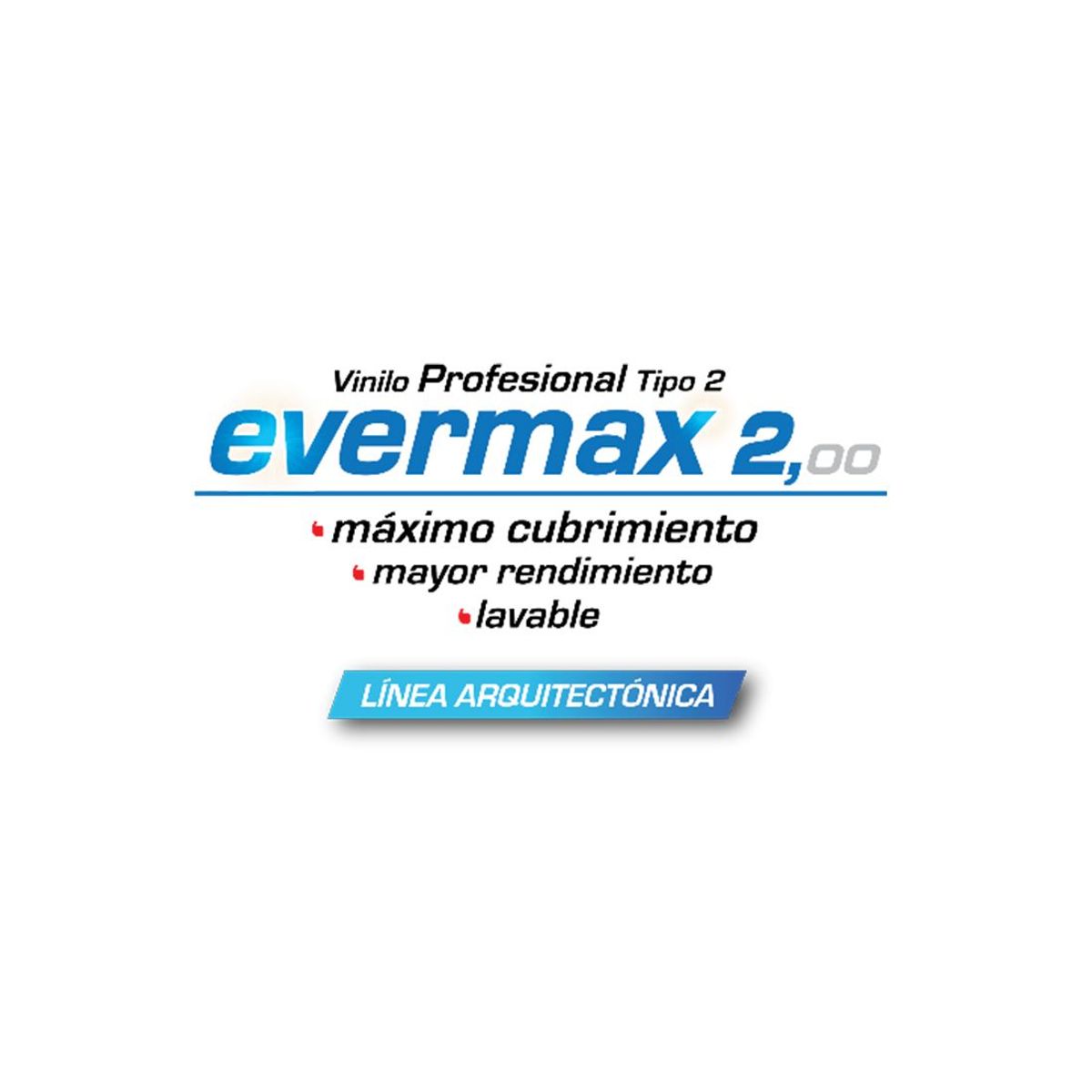 PINTURAS EVERY - Pintura Vinilo Tipo 2 Evermax Cuarto de Galón Blanco