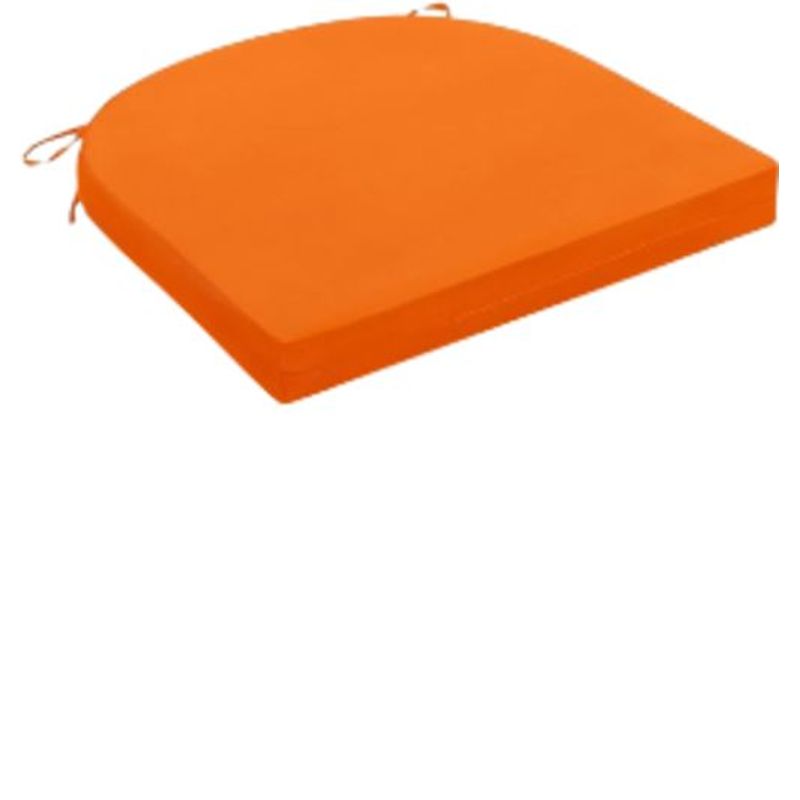 DISEÑOS RAMONA'S - Cojín Para Silla Redondo 42x42 Naranja