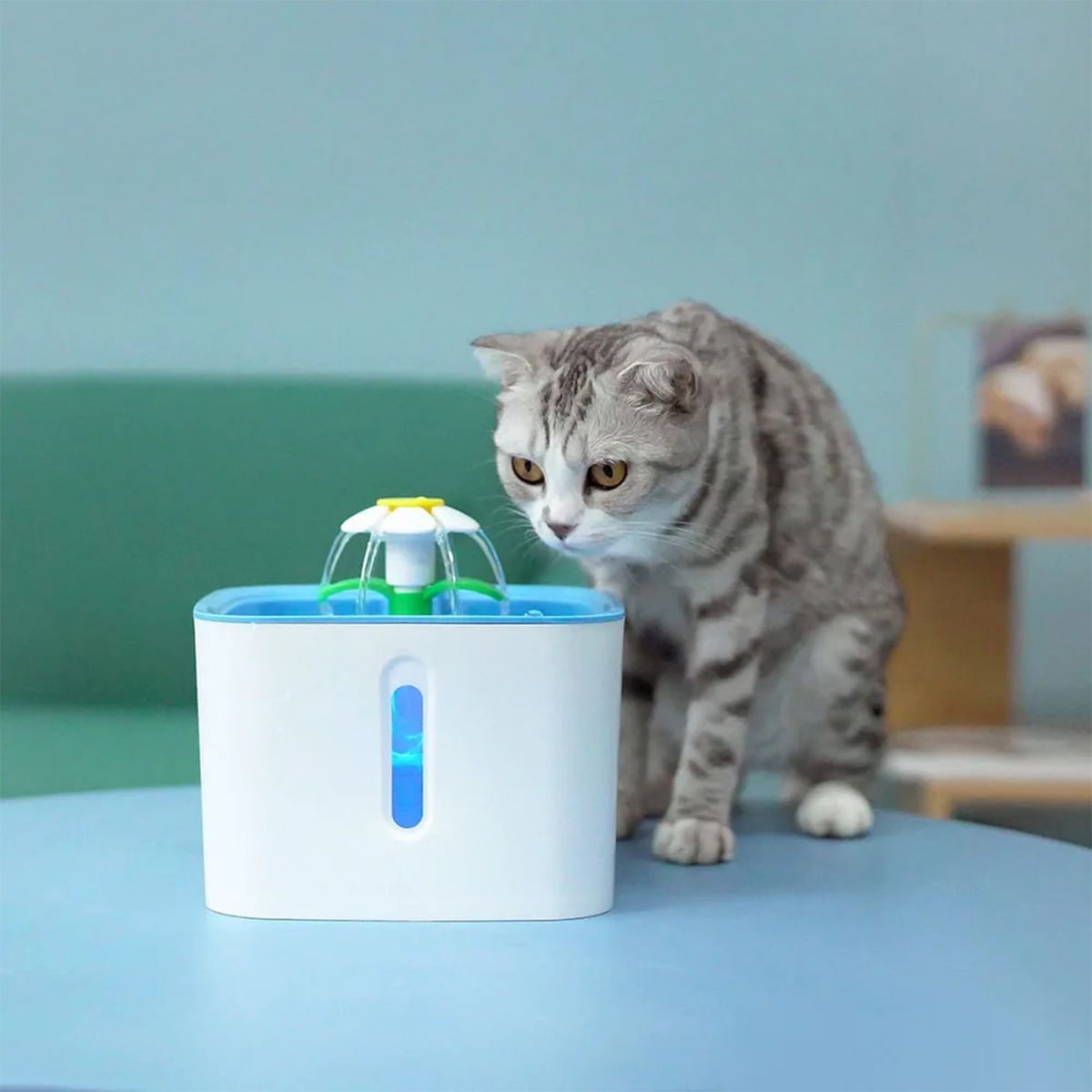 SUBE - Fuente De Agua Purificadora Con Filtro Para Mascotas 2.5 Lt