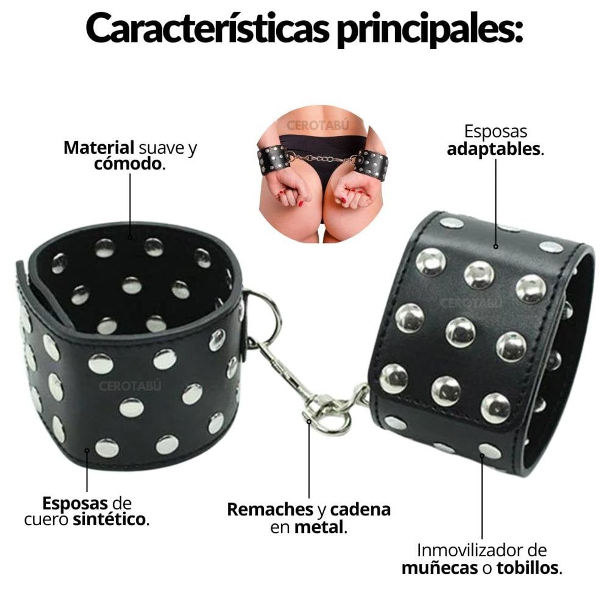 GENERICO - Esposas Sometedor Sexual Inmovilizador Manos O Pies BDSM