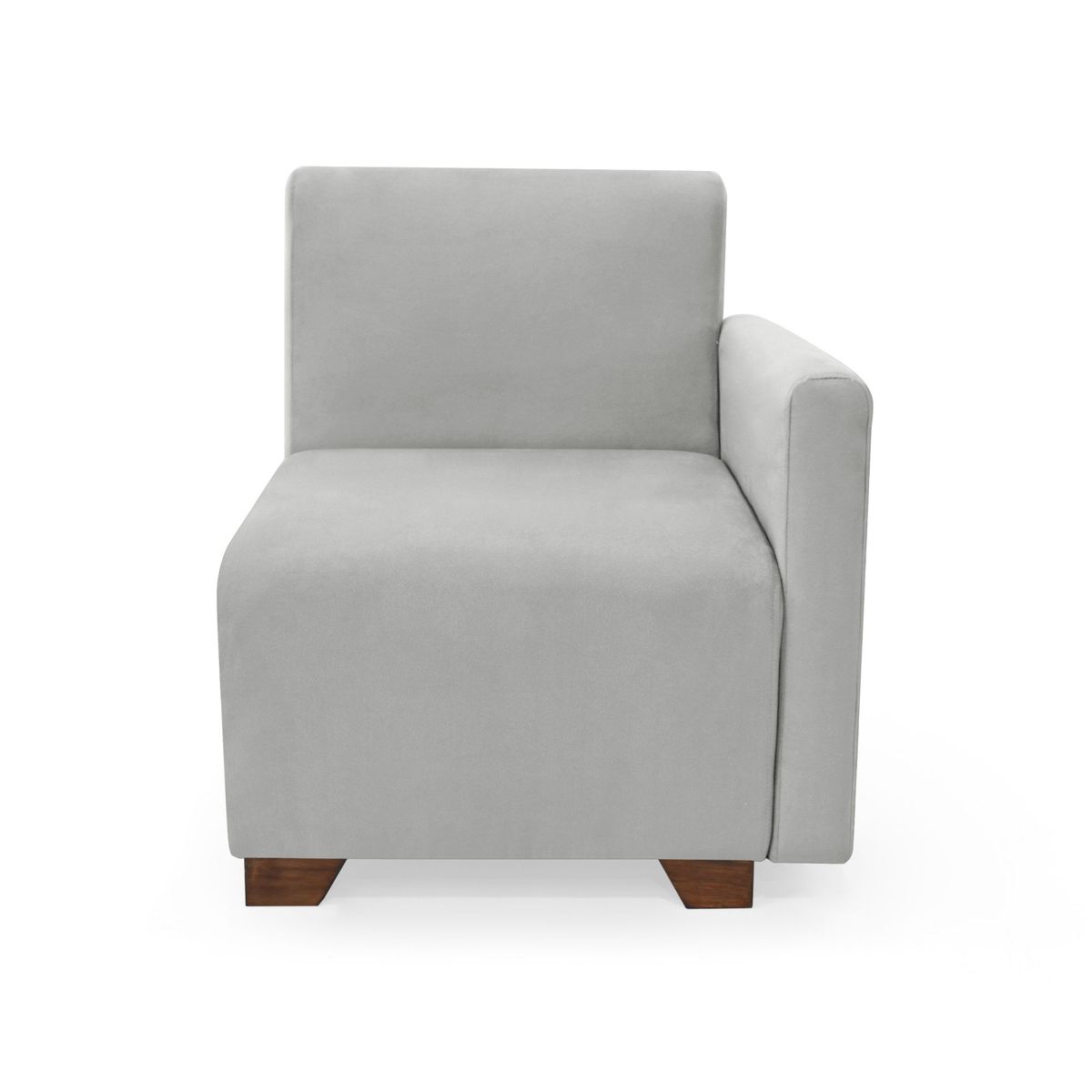 VENECIA - Poltrona Girona Brazo Izquierdo Tela Plata