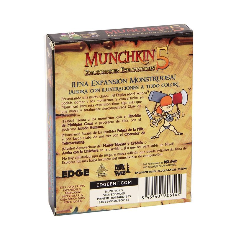 ASMODEE - Munchkin 5 Explotadores Expansión Español