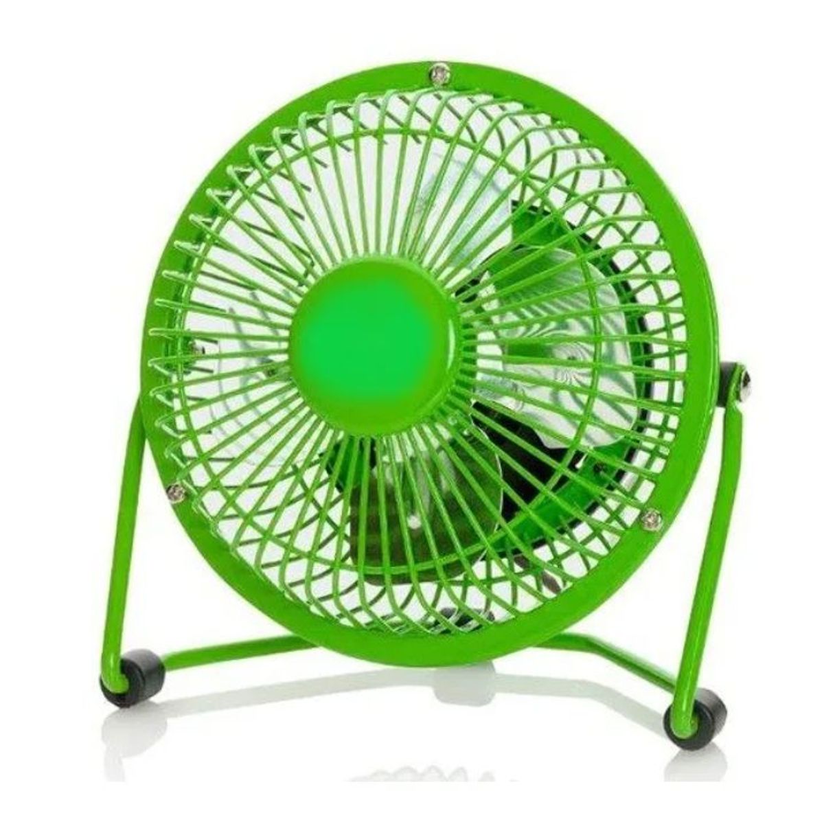 GENERICO - Mini Ventilador USB Metalico Pc 4 pulgadas Azul