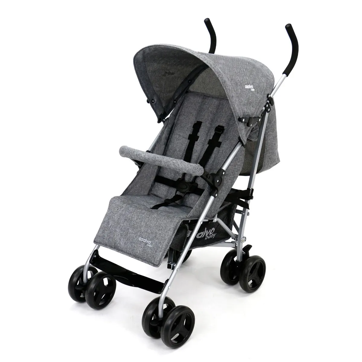 ASALVO - Coche Para Bebe Mombi Gris