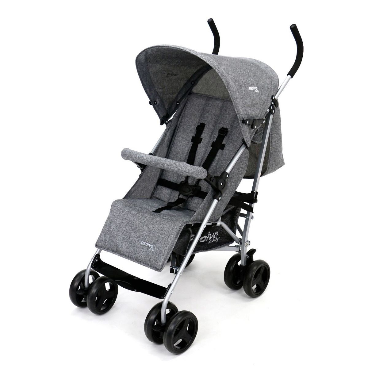 ASALVO - Coche Para Bebe Mombi Gris