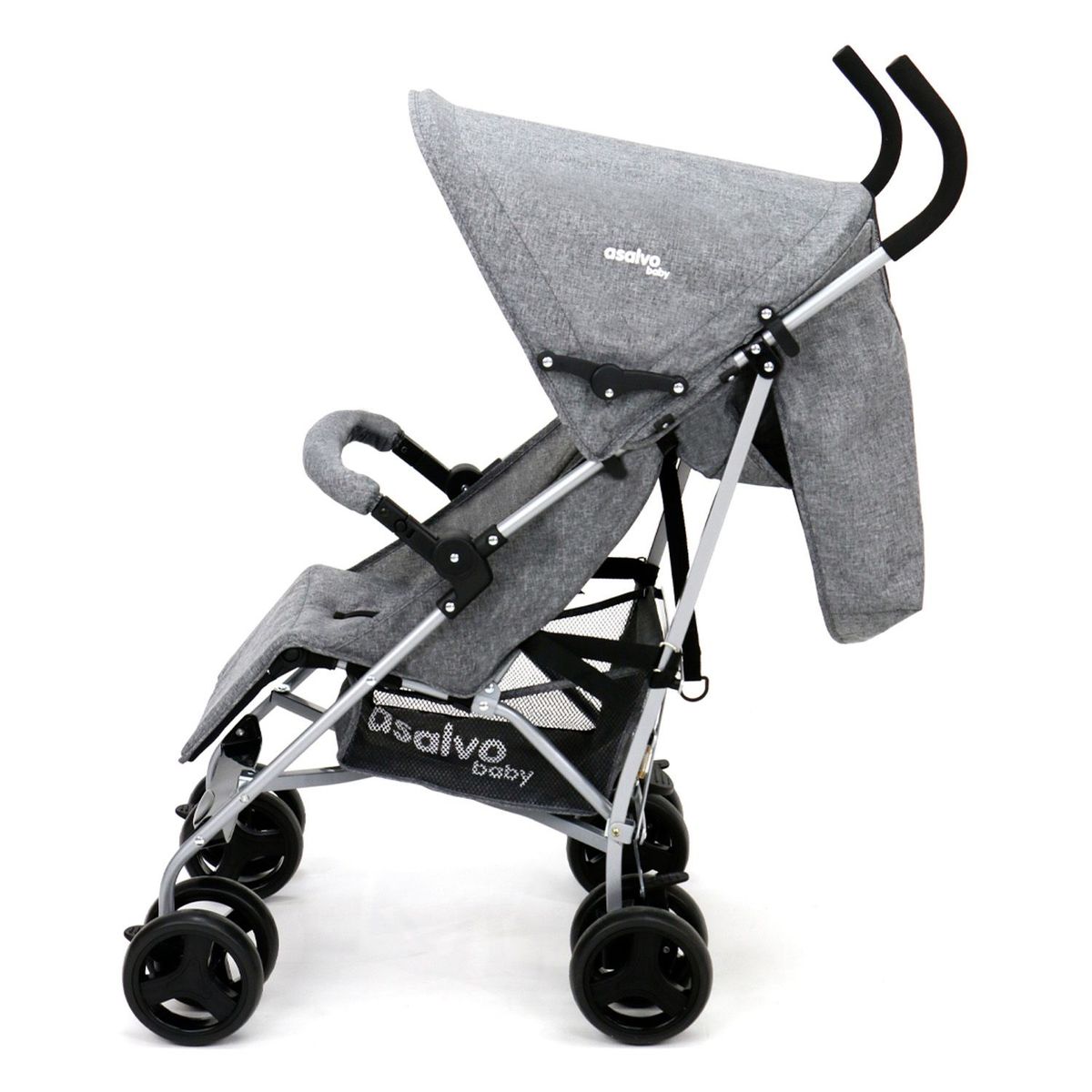 ASALVO - Coche Para Bebe Mombi Gris