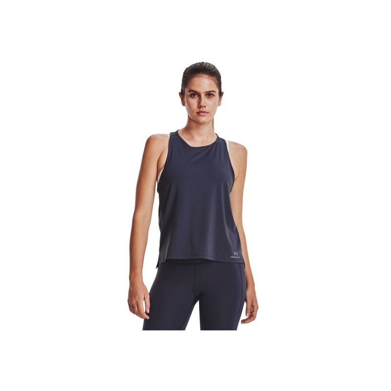 UNDER ARMOUR - Camiseta Mujer Under Armour RUSH ENERGY TANK Gris UNDER ARMOUR