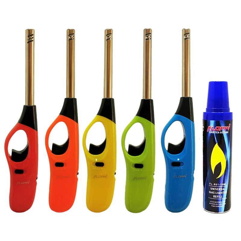 GENERICO - Encendedor mechero Recargable Estufa cocina + Gas Butano