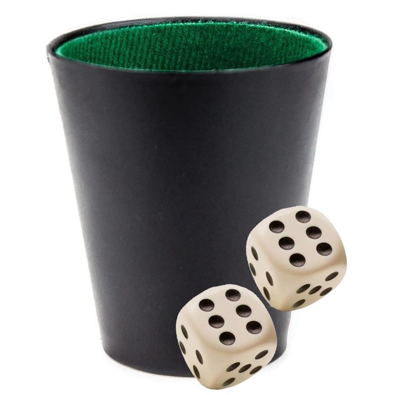 GENERICO - Vaso para dados oficial Cacho Tatuco Didáctico Poker