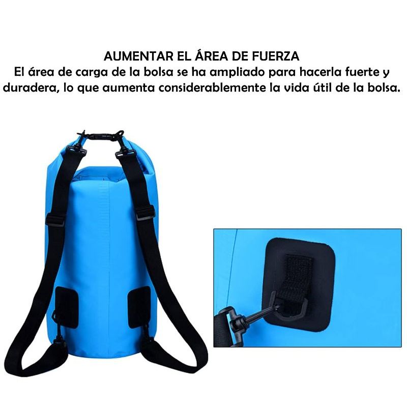 GENERICO - Bolsa Seca Tula mochila Impermeable 10l Doble Correa