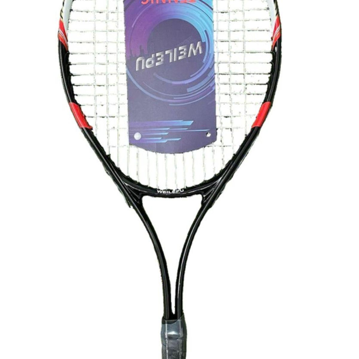 GENERICO - Raqueta de tennis Roja Weilepu 28" en aluminio + 3 pelotas