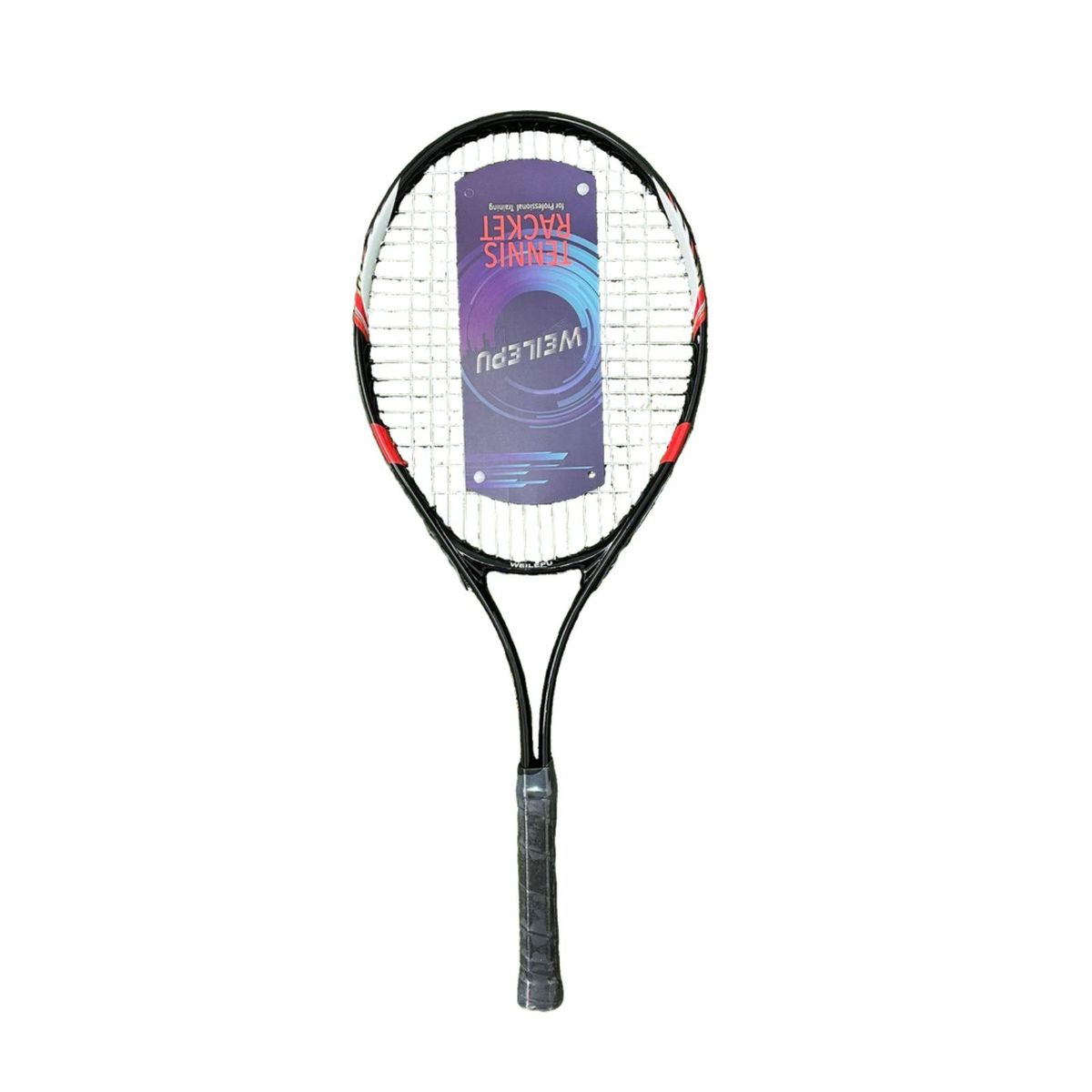 GENERICO - Raqueta de tennis Roja Weilepu 28" en aluminio + 3 pelotas